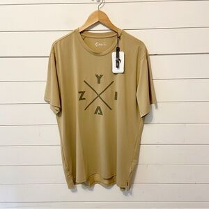 NWTs ZYIA Active | Men’s Khaki ZYIA Jersey T-shirt Size XL
